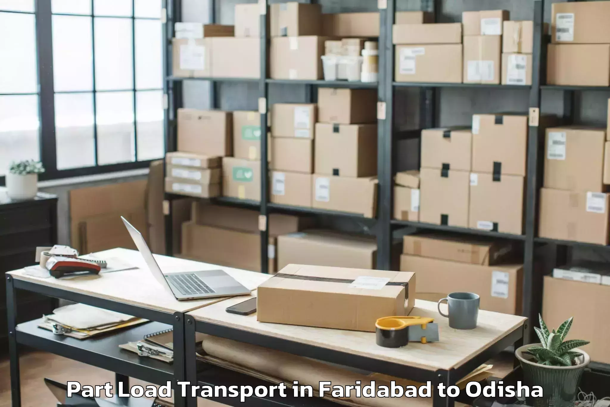 Efficient Faridabad to Nimapada Part Load Transport